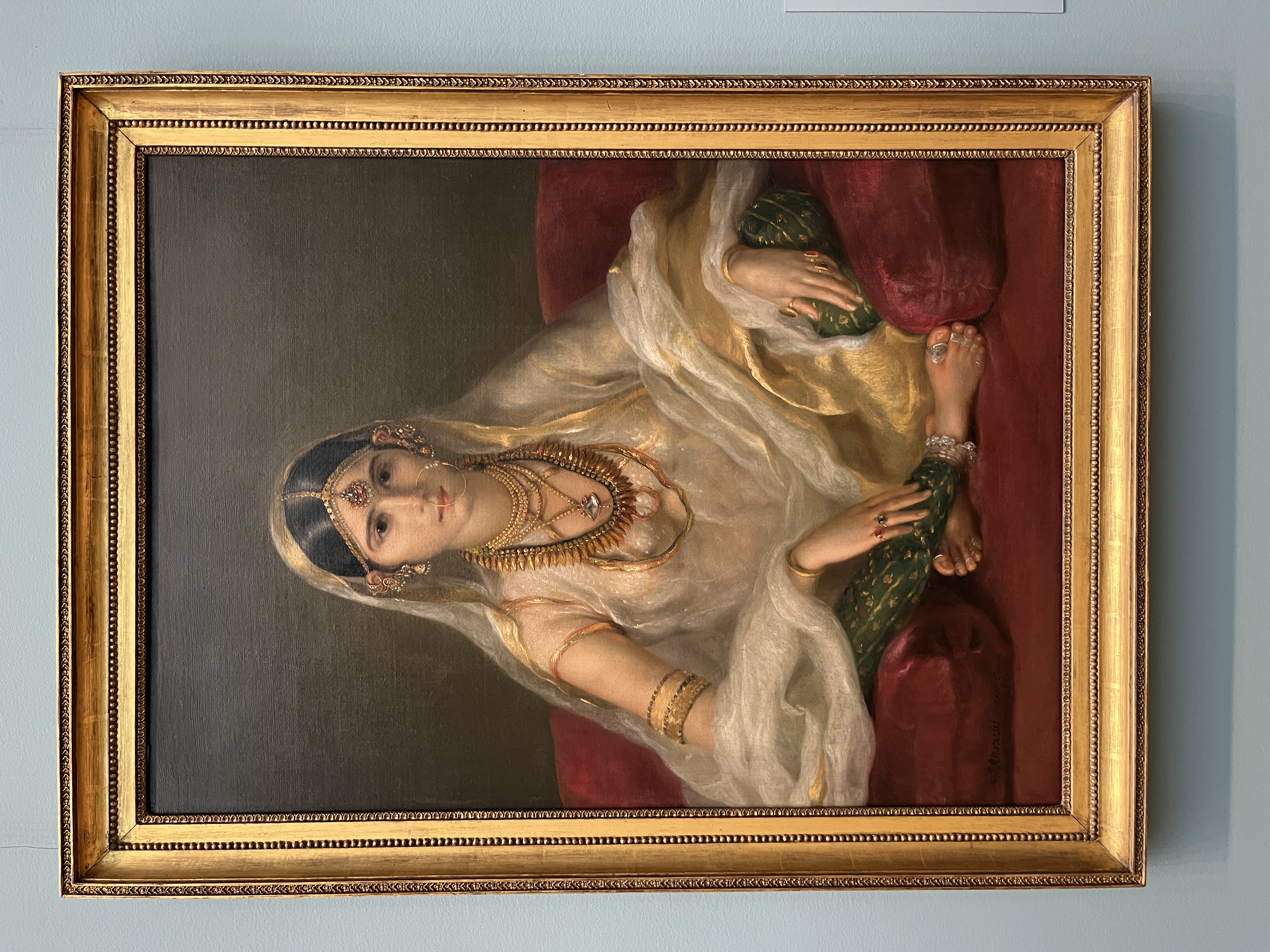 Portrait of a Mughal Woman by Francesco Renaldi